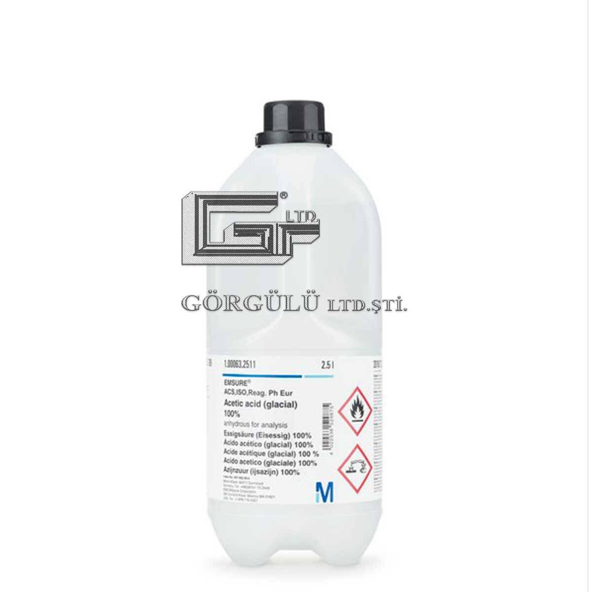 Merck Merck 100063 2511 Acetic Acid (Glacial) 100% Anhydrous For Analysis Emsure